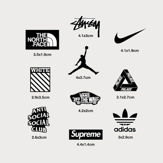 Lot de 10 Mini Autocollants Stickers Jordan Supreme Vinyle Waterproof Patchattaq