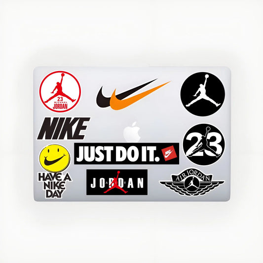 Lot de 10 Stickers Autocollants Nike Just Do It Vinyle Waterproof Patchattaq