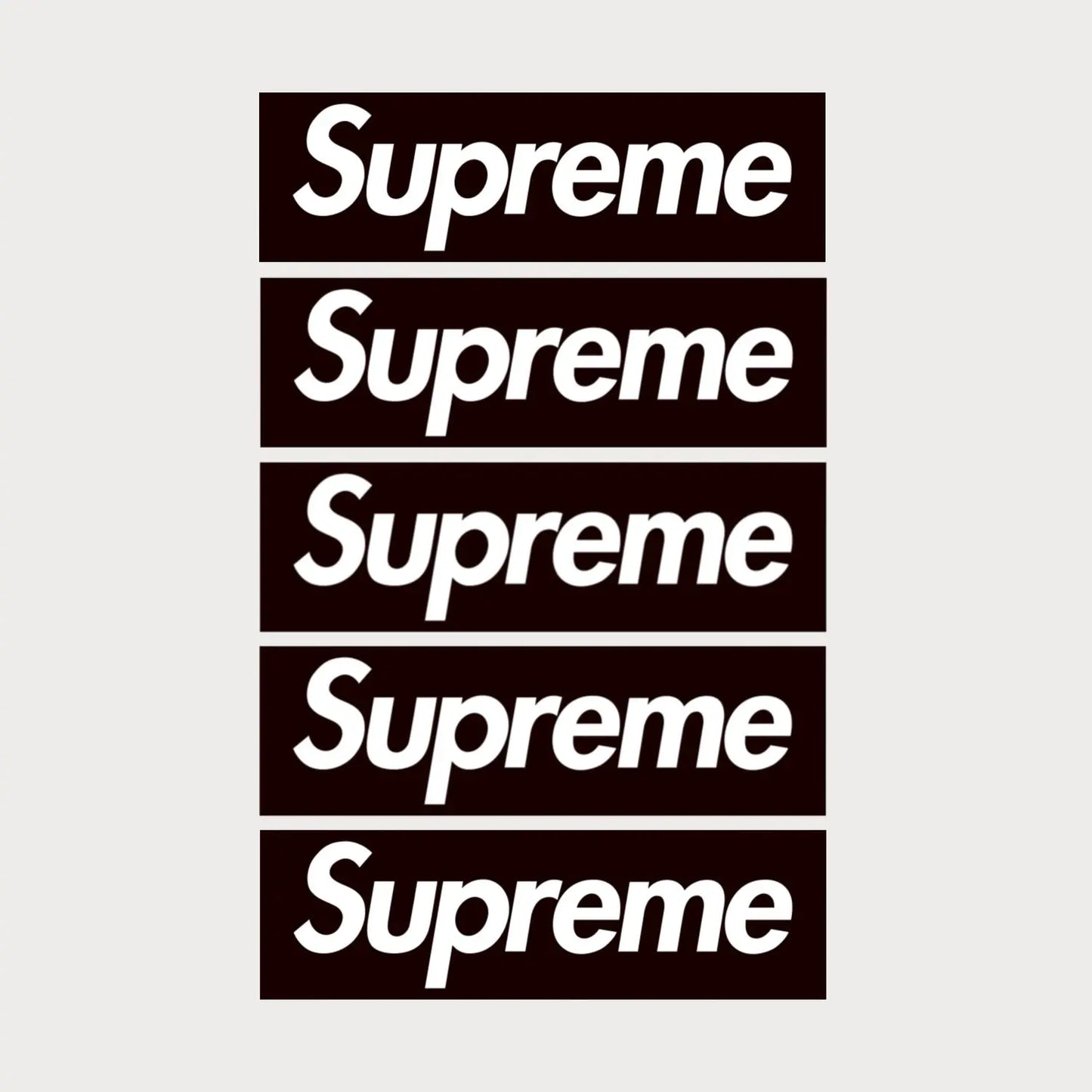 Lot de 5 Stickers Autocollants Supreme Box Logo Vinyle Waterproof Patchattaq
