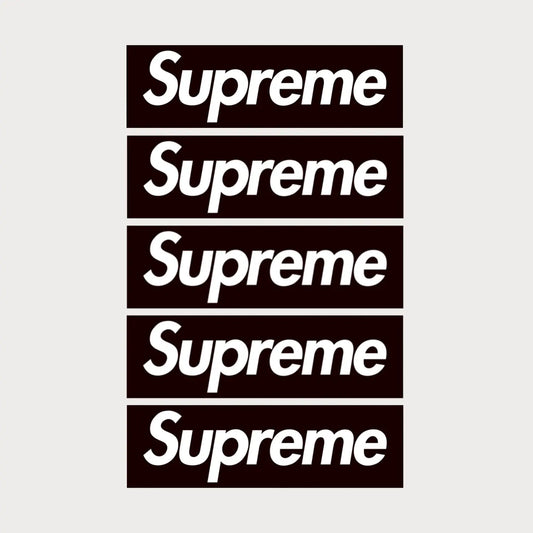 Lot de 5 Stickers Autocollants Supreme Box Logo Vinyle Waterproof Patchattaq