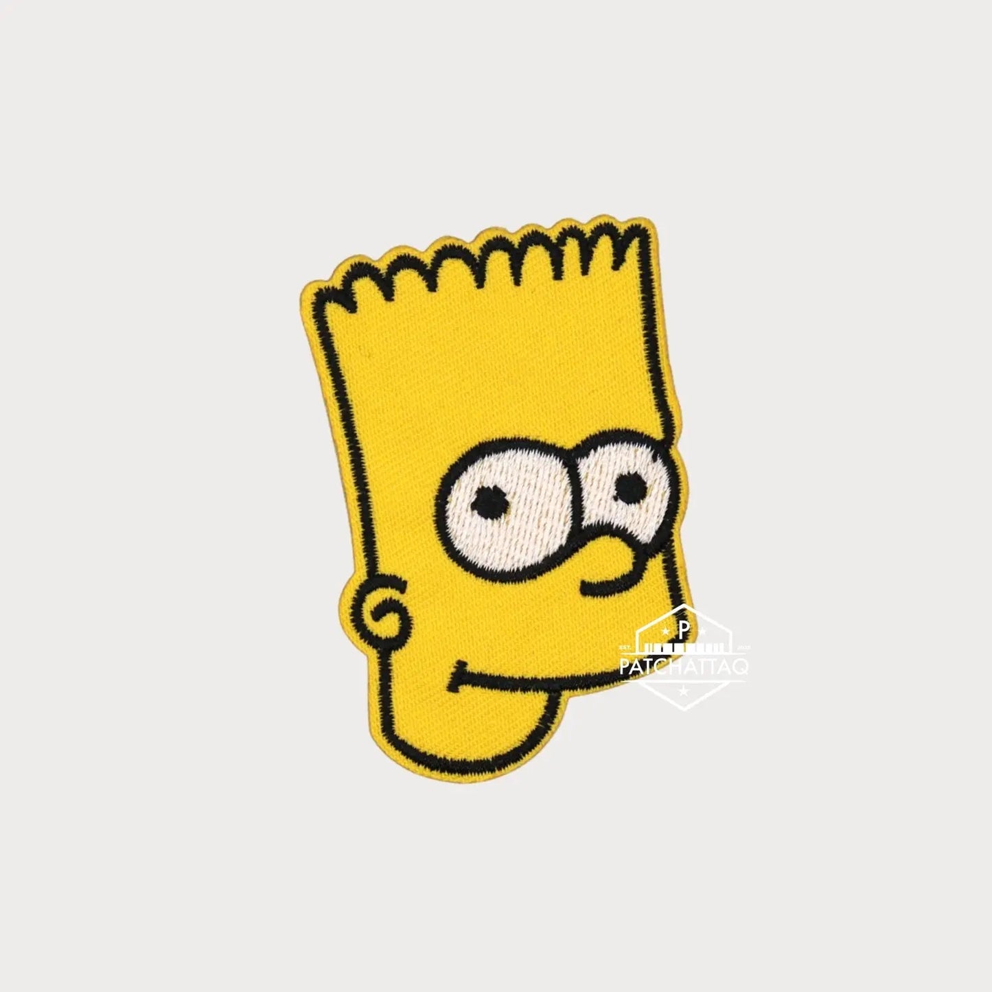 Patch Thermocollant Bart Simpson Tissage Précis Haute Qualité Patchattaq