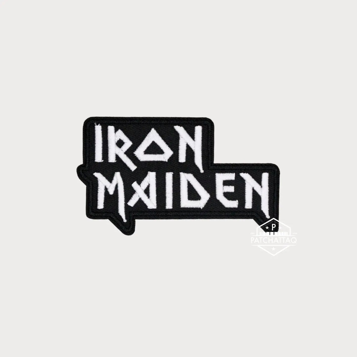 Patch Thermocollant Iron Maiden Blanc/Noir Broderie Haute Qualité Patchattaq