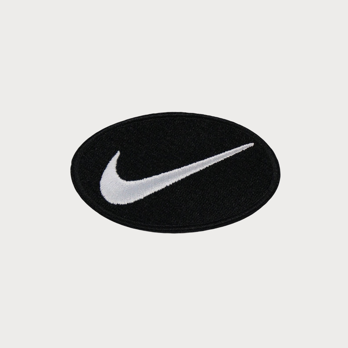 Nike Swoosh Oval Iron-On Patch, Precise Embroidery, High Quality