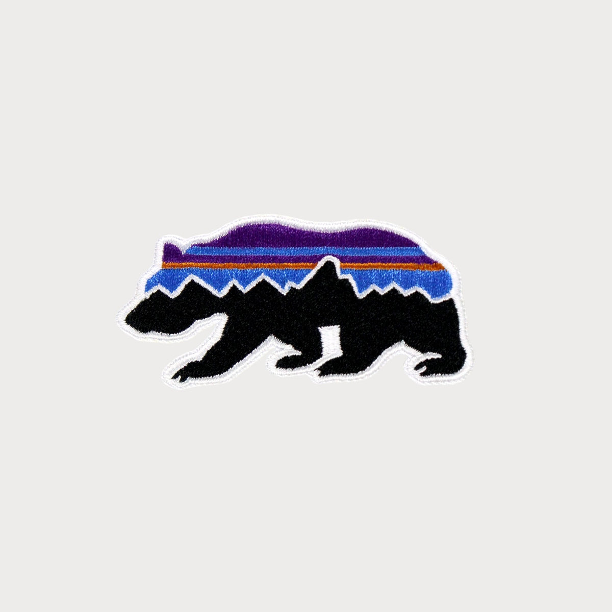 Patch Thermocollant Patagonia Bear Broderie Précise Haute Qualité