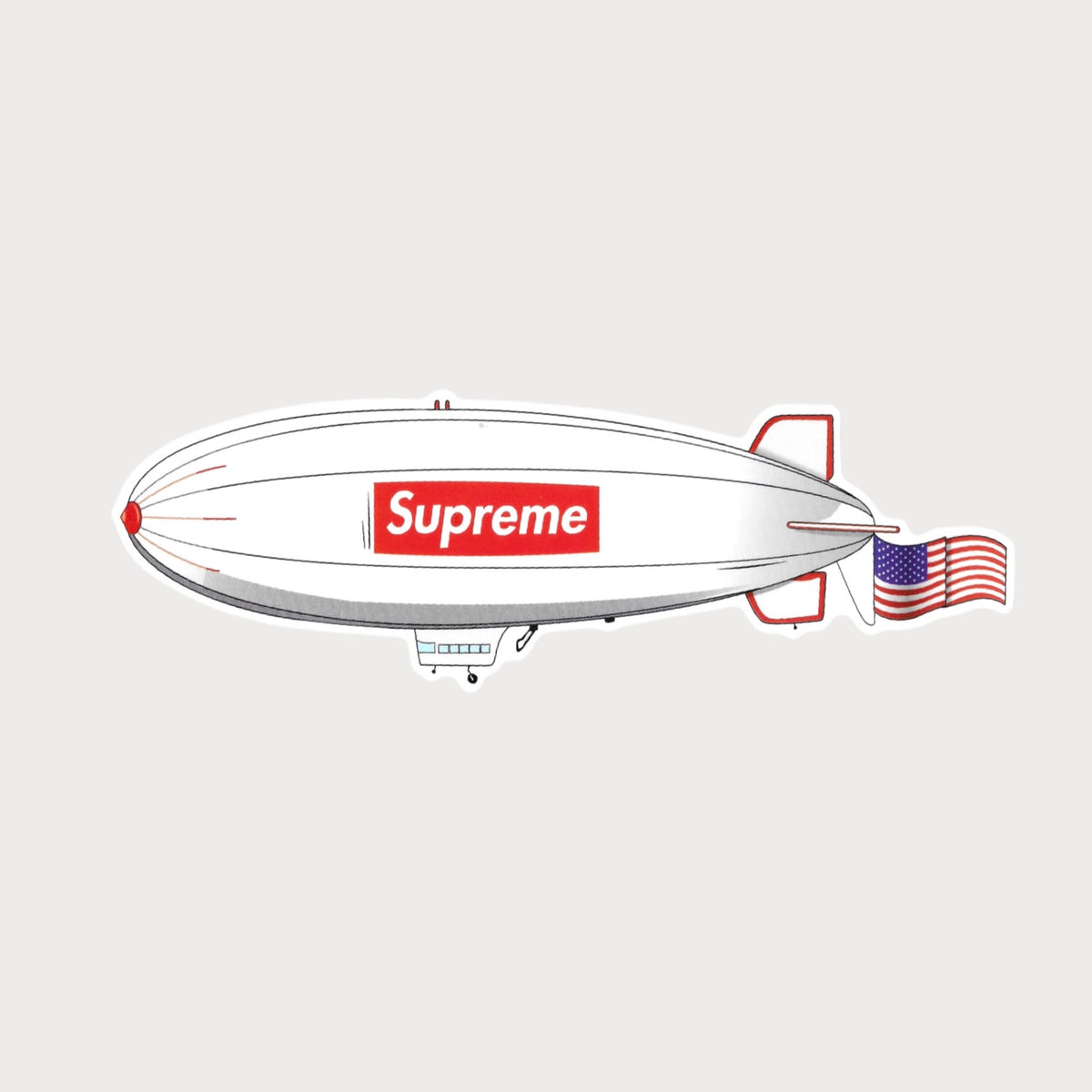 Autocollant Sticker Supreme Ballon Dirigeable (Blimp) Vinyl Waterproof