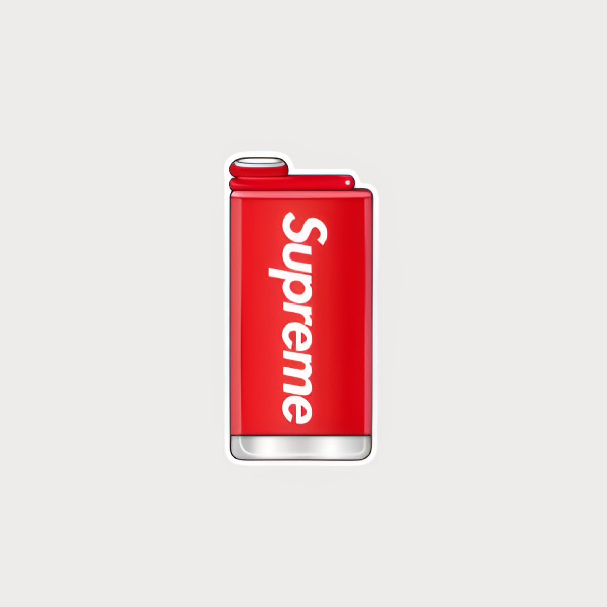 Autocollant Sticker Supreme Batterie Externe Vinyle Waterproof