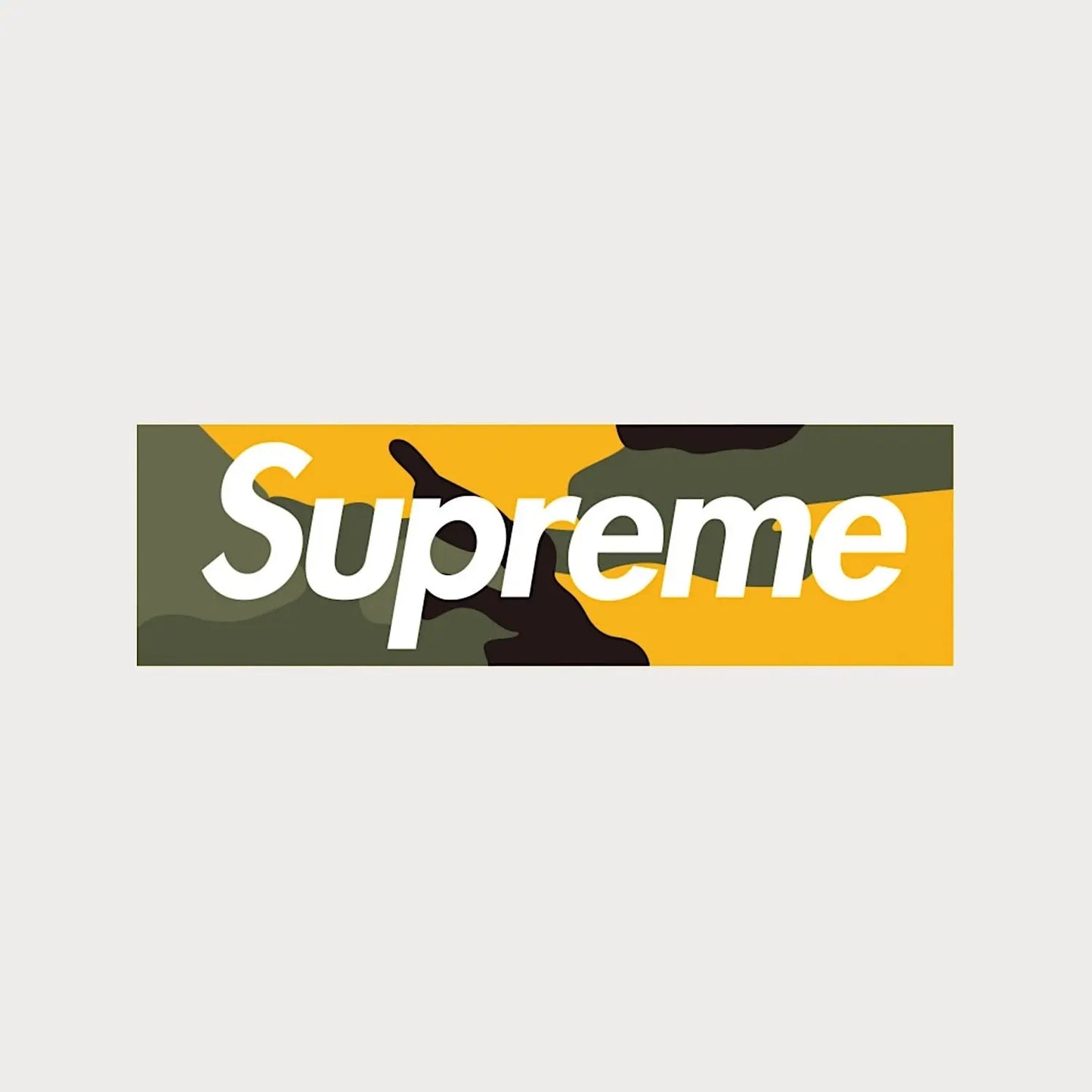 Autocollant Sticker Supreme Brooklyn Camo Box Logo Vinyle Waterproof Patchattaq