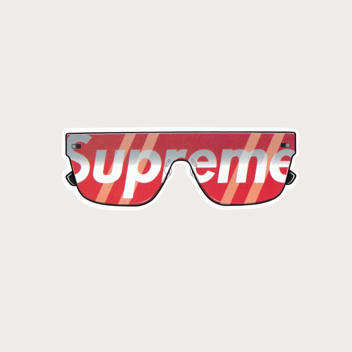 Autocollant Sticker Supreme Lunettes de Soleil Vinyle Waterproof