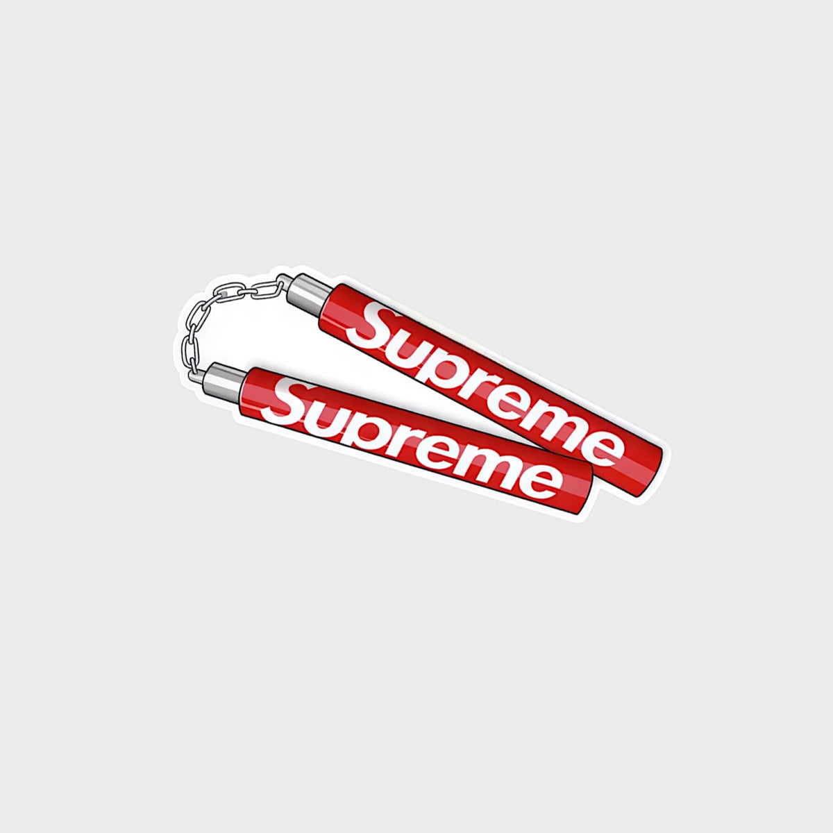 Autocollant Sticker Supreme Nunchaku (Nunchucks) Vinyle Waterproof