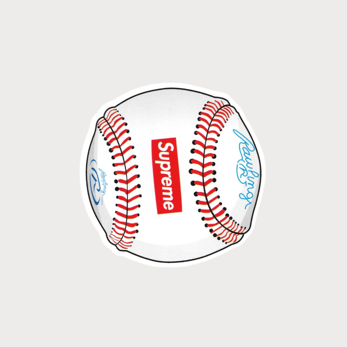 Autocollant Sticker Supreme Baseball Rawlings Vinyle Waterproof