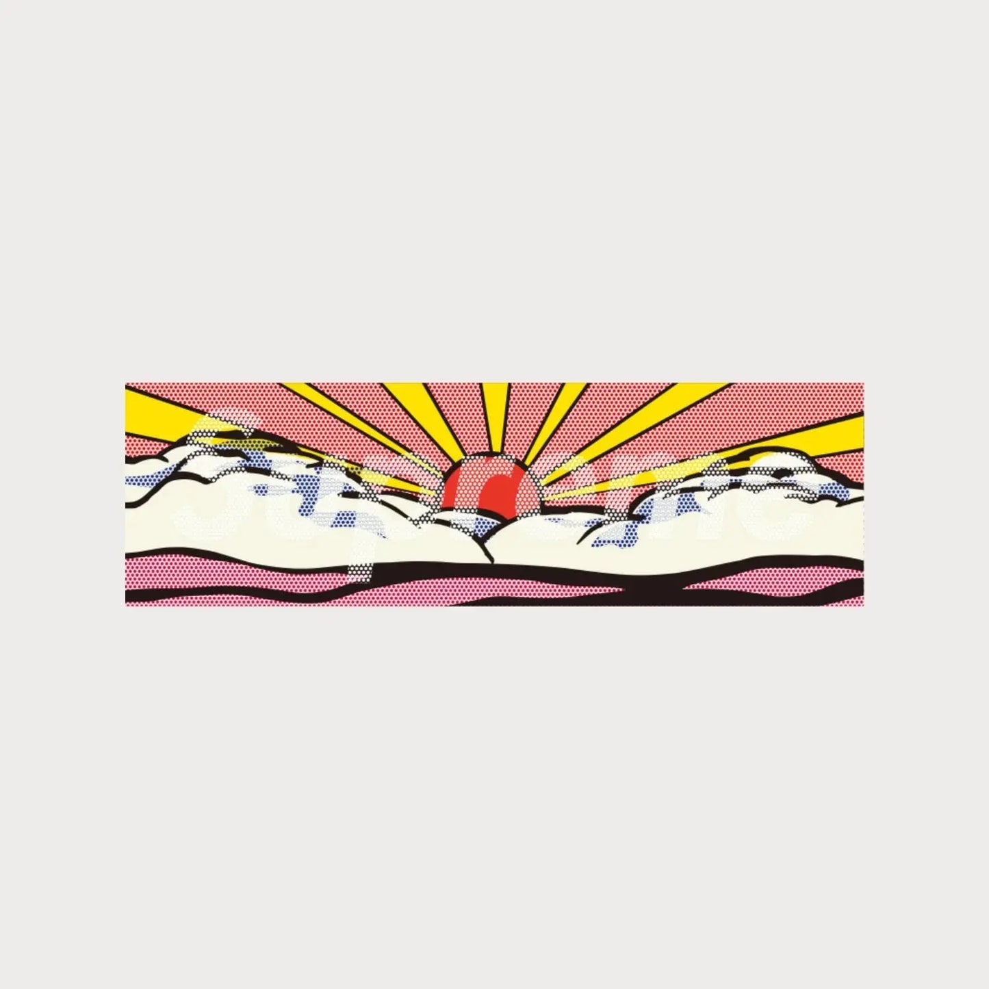 Autocollant Sticker Supreme Roy Lichtenstein Box Logo Patchattaq