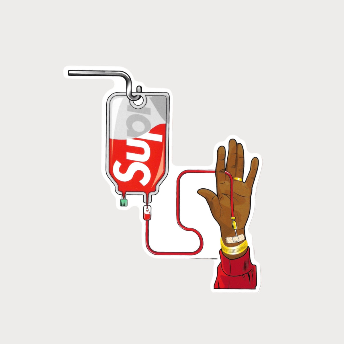 Autocollant Sticker Supreme Transfusion Sanguine Vinyle Waterproof