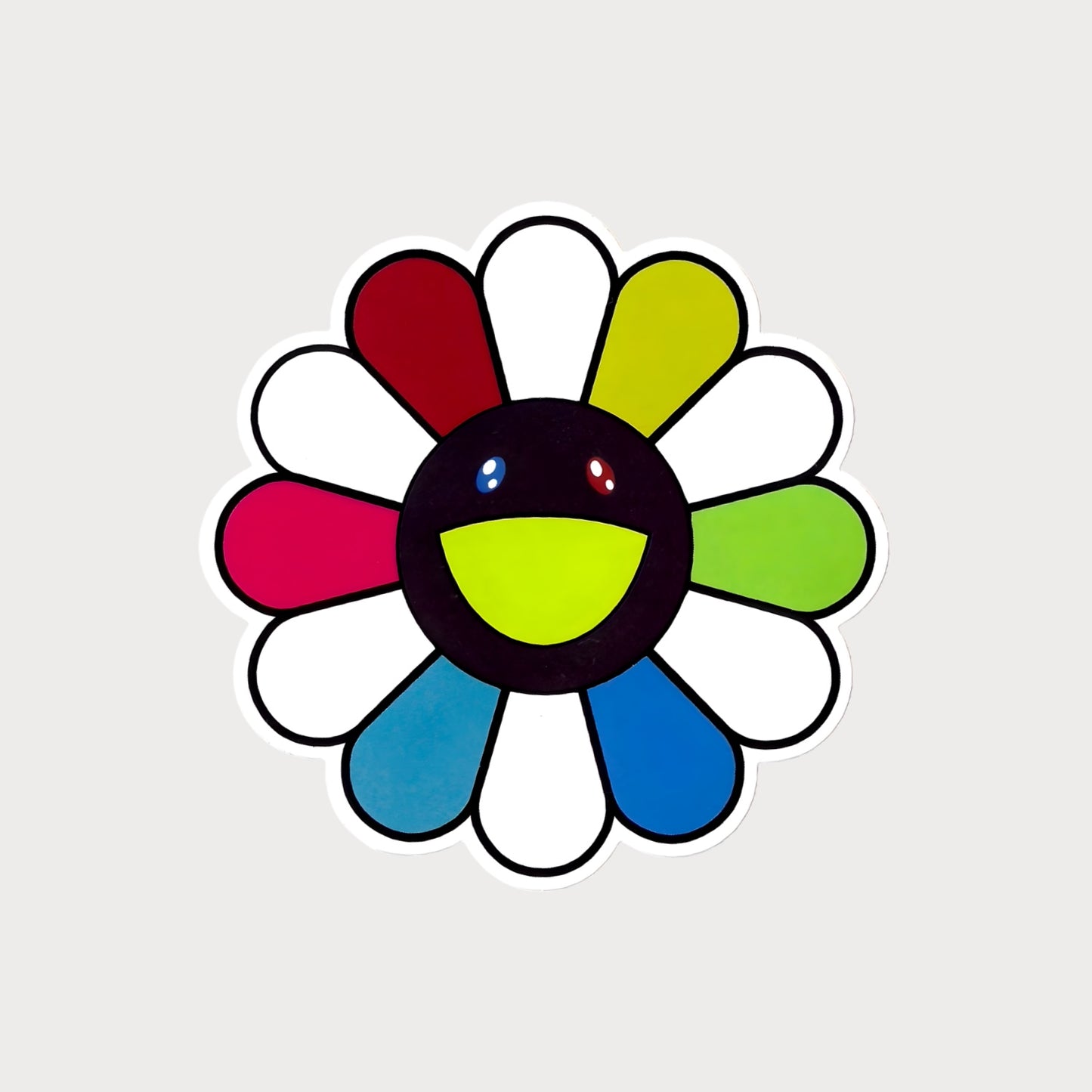 Autocollant Stickers Takashi Murakami Rainbow Flower Vinyle Waterproof
