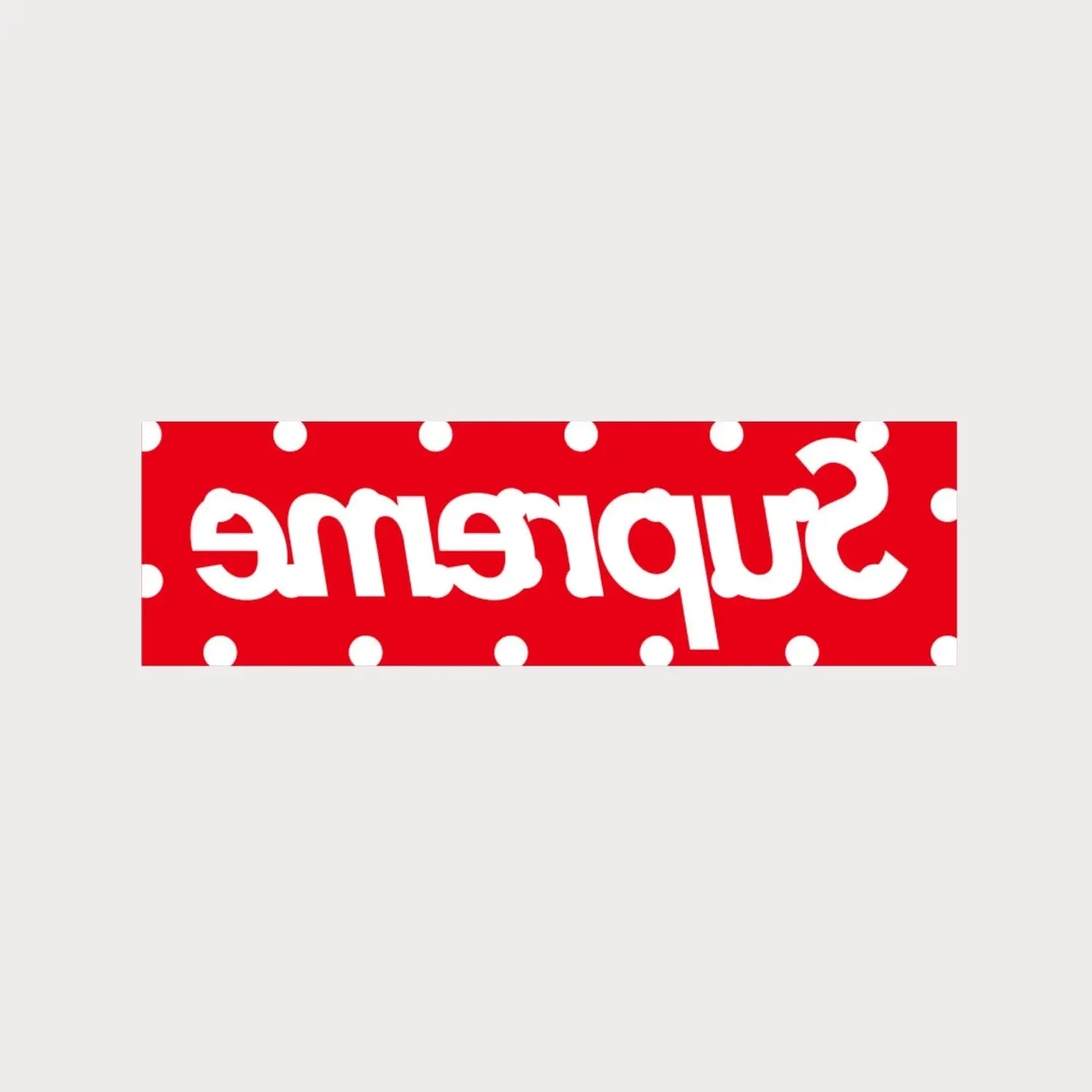 Autocollants Stickers Supreme Comme des Garçons Polka Dot Box Logo Patchattaq