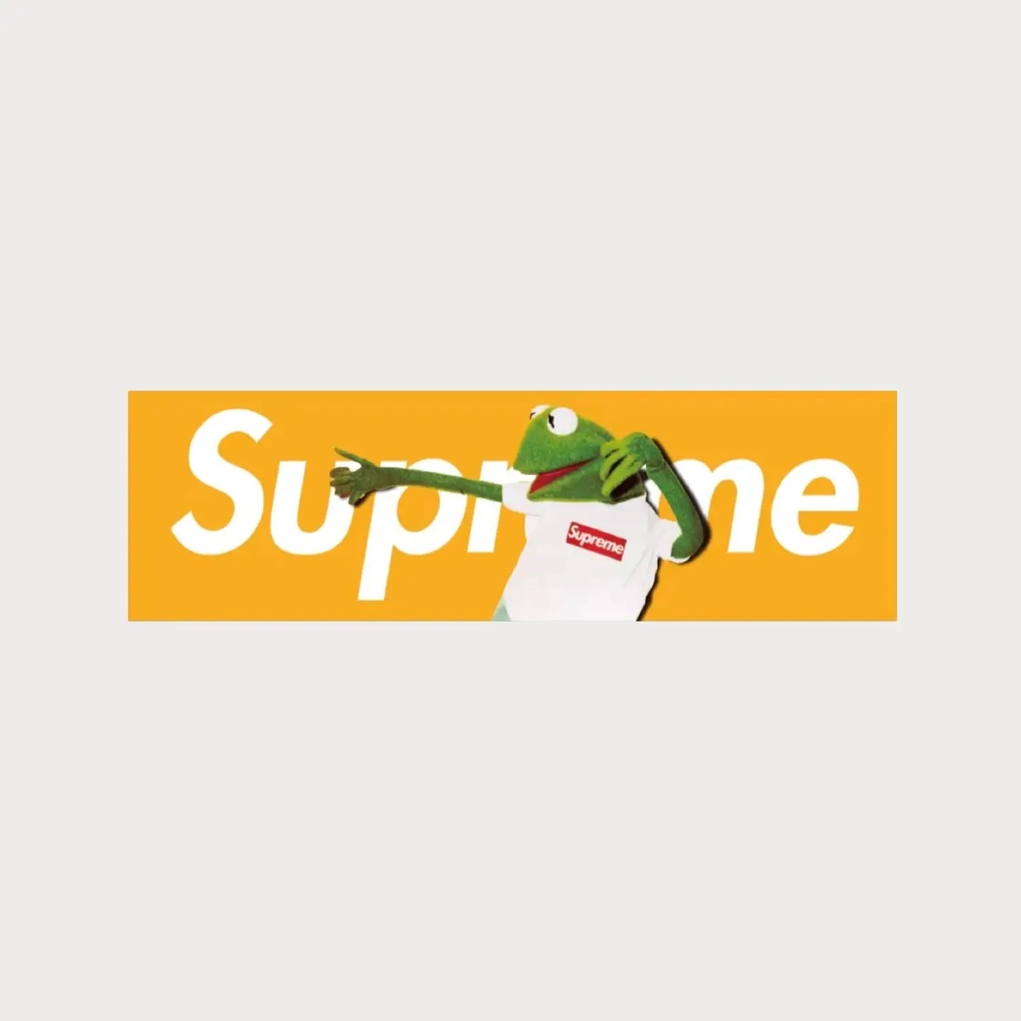 Autocollants Stickers Supreme Kermit The Frog Box Logo Patchattaq