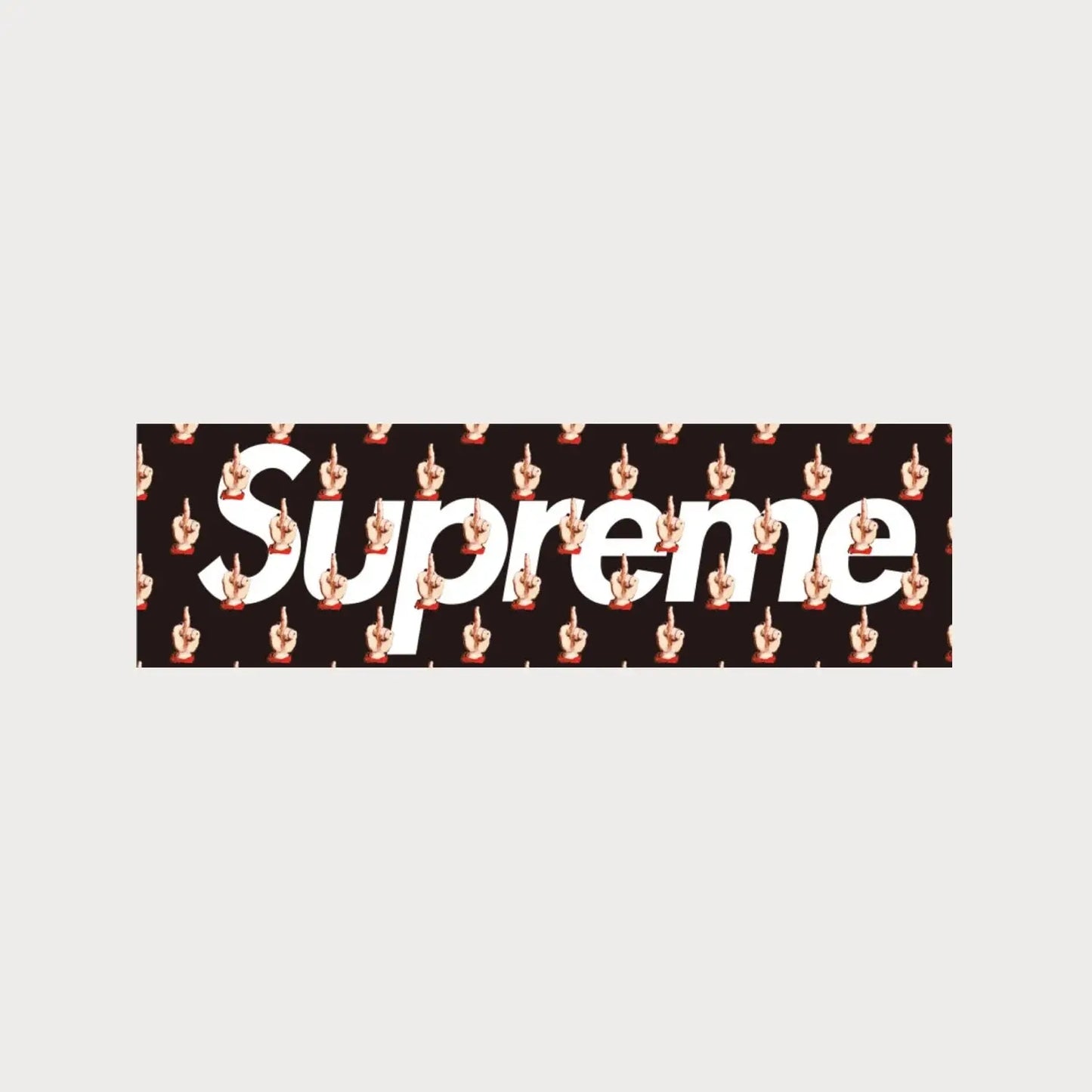 Autocollants Stickers Supreme Undercover Middle Finger Box Logo Patchattaq