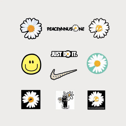 Lot de 10 Mini Autocollants Stickers G-Dragon Nike Vinyle Waterproof Patchattaq