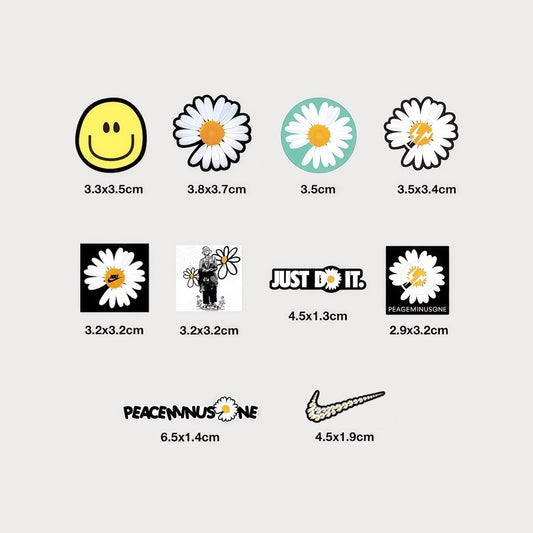 Lot de 10 Mini Autocollants Stickers G-Dragon Nike Vinyle Waterproof Patchattaq