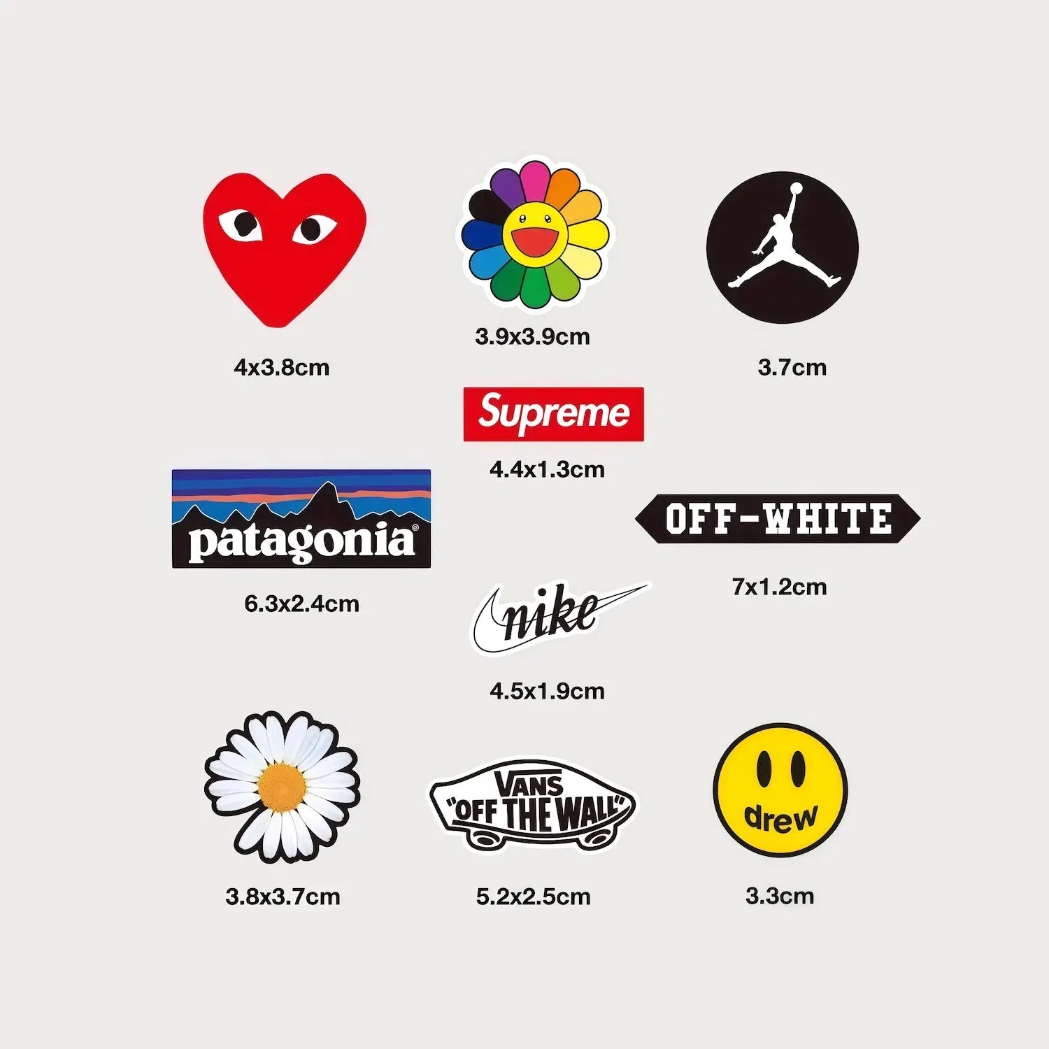 Lot de 10 Mini Autocollants Stickers Streetwear Vinyle Waterproof Patchattaq