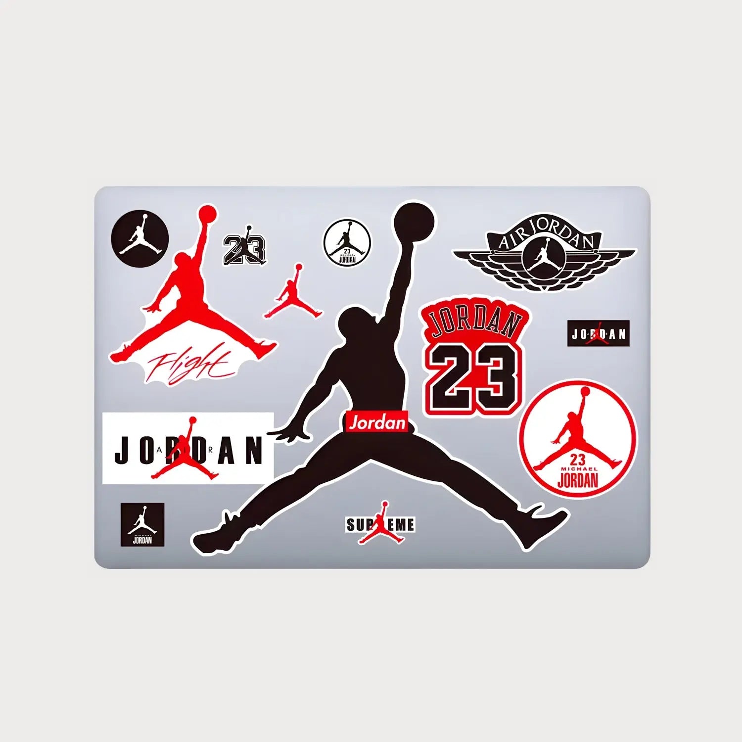 Lot de 10 Stickers Autocollants Jordan Vinyle Waterproof Patchattaq