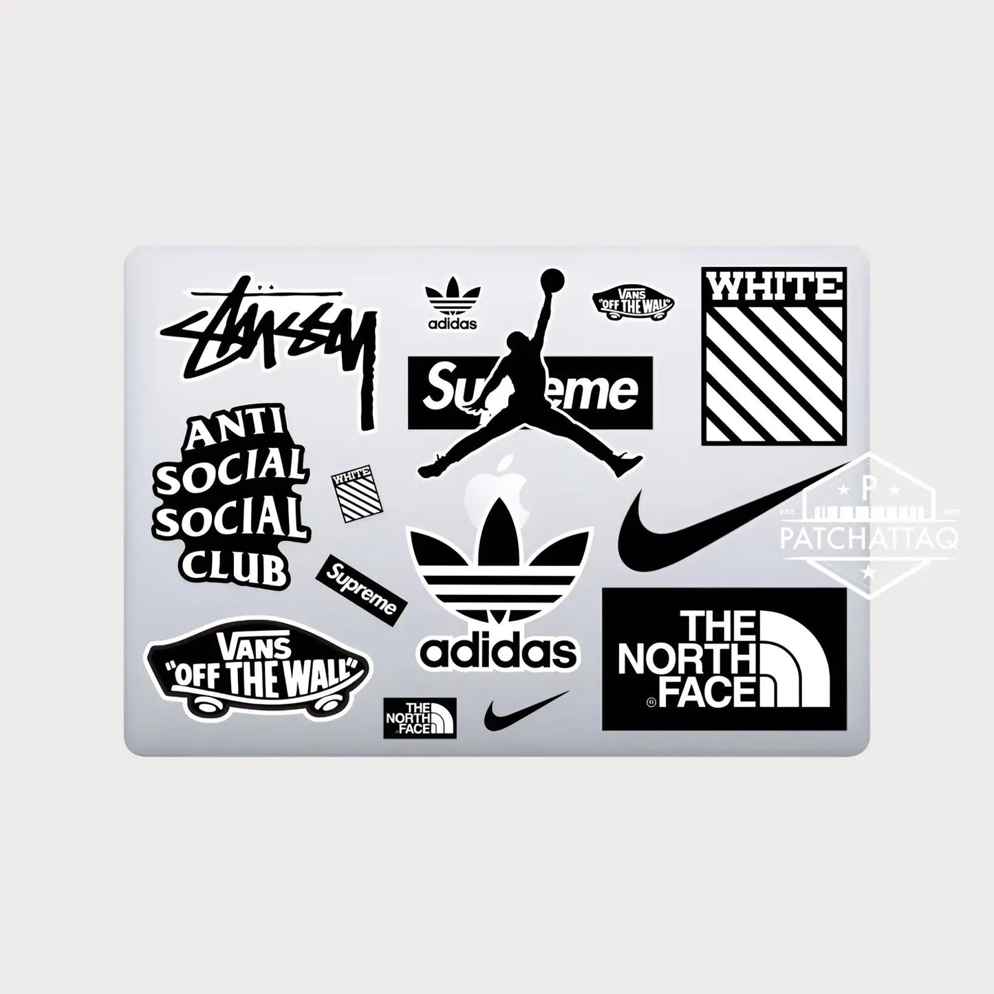 Lot de 10 Autocollants Stickers Streetwear Vinyle Waterproof Patchattaq