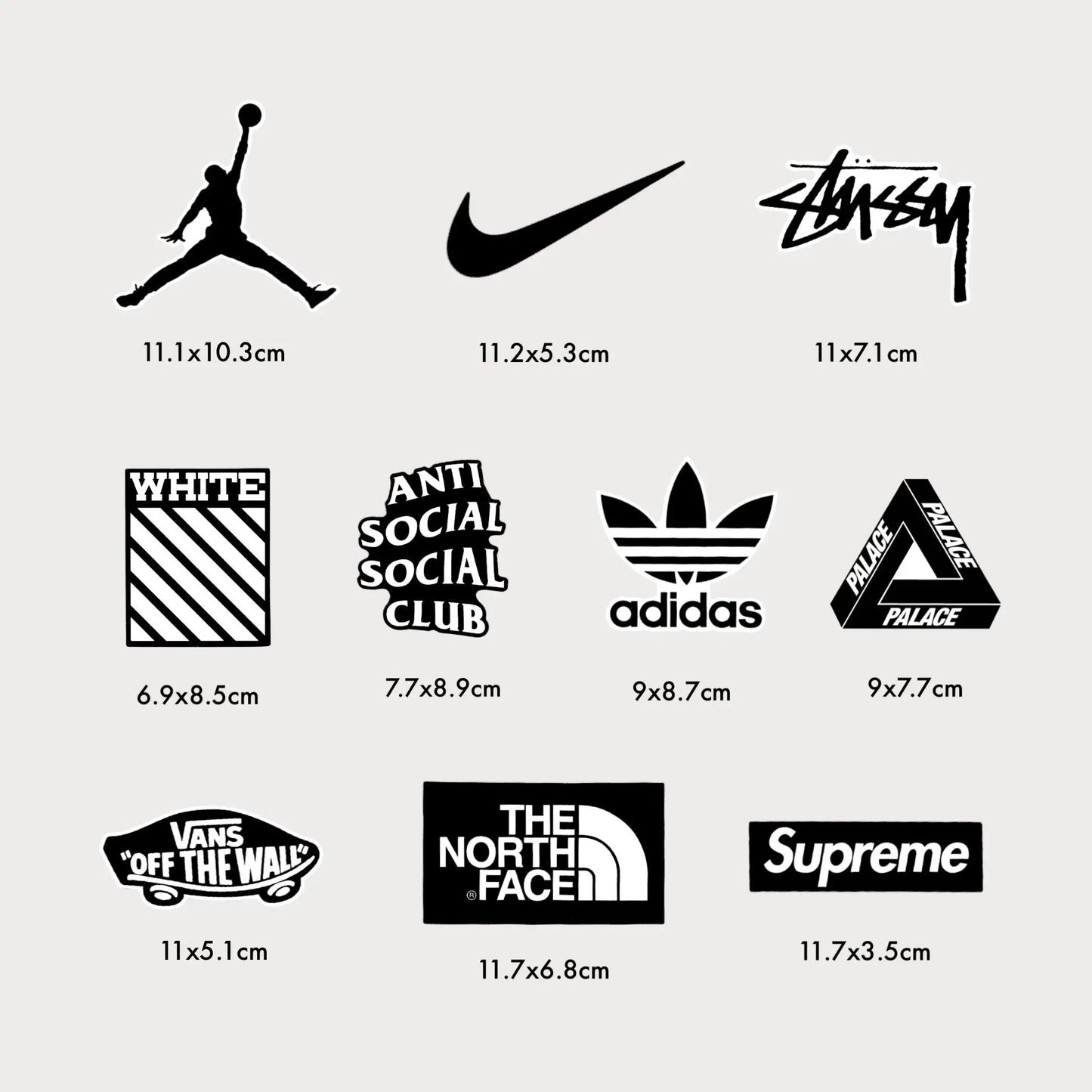 Lot de 10 Autocollants Stickers Streetwear Vinyle Waterproof Patchattaq