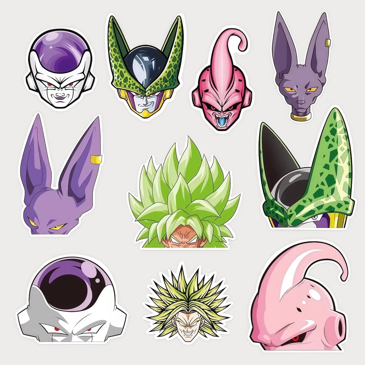 Lot de 10 Autocollants Stickers Dragon Ball Z Vinyle Waterproof Patchattaq
