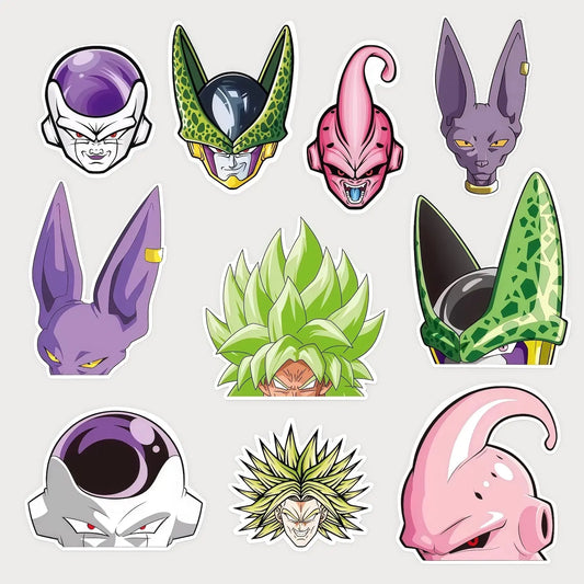 Lot de 10 Autocollants Stickers Dragon Ball Z Vinyle Waterproof Patchattaq