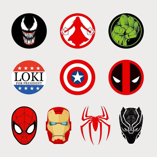 Lot de 10 Autocollants Stickers Marvel Avengers Vinyle Waterproof Patchattaq