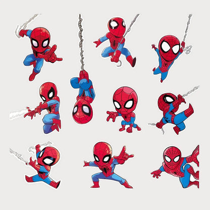 Lot de 10 Autocollants Stickers Spiderman Vinyle Waterproof Patchattaq