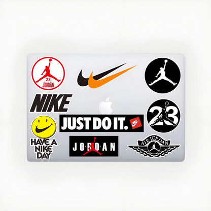 Lot de 10 Stickers Autocollants Nike Just Do It Vinyle Waterproof Patchattaq