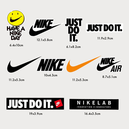 Lot de 10 Stickers Autocollants Nike Just Do It Vinyle Waterproof Patchattaq