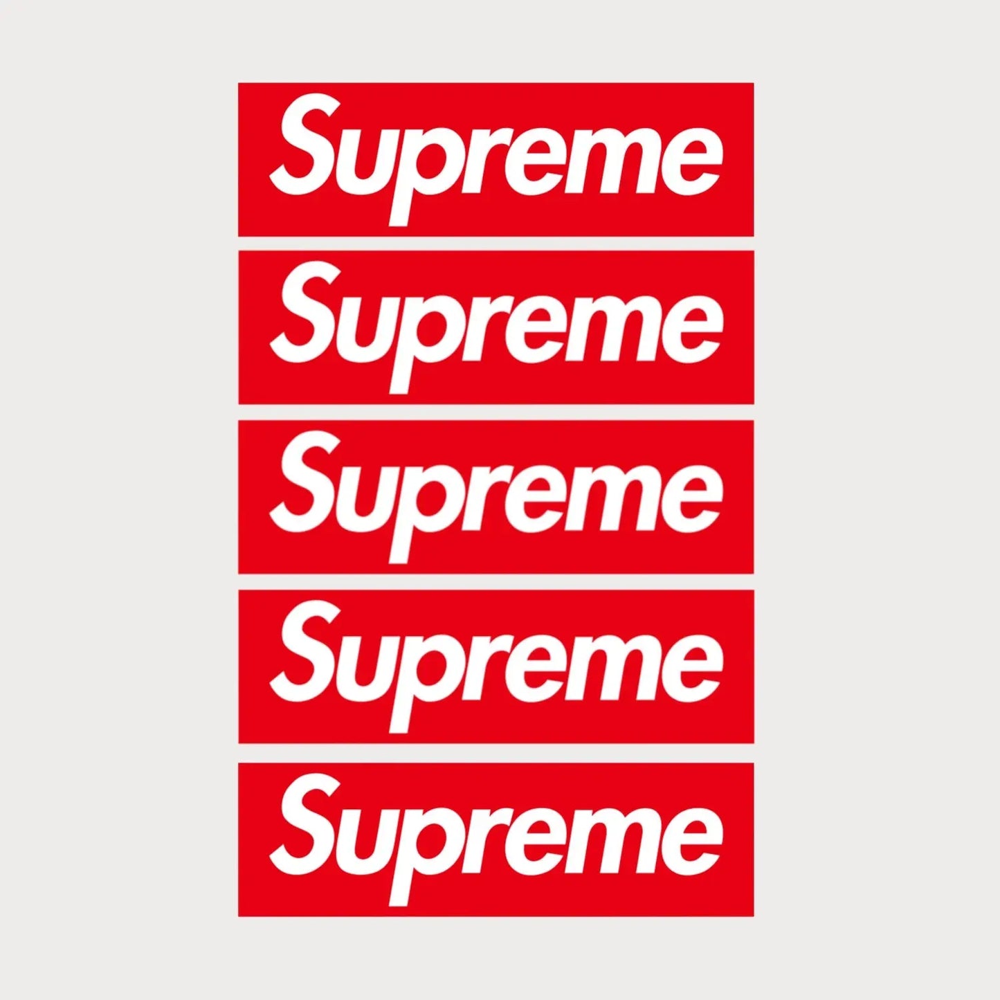 Lot de 5 Stickers Autocollants Supreme Box Logo Vinyle Waterproof Patchattaq