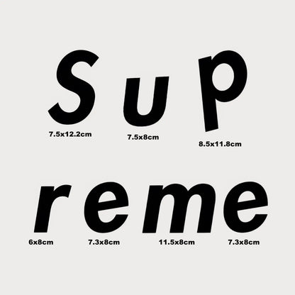 Lot de 7 Autocollants Stickers Supreme Vinyle Waterproof Patchattaq