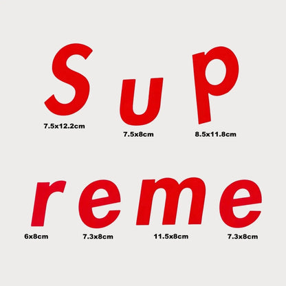Lot de 7 Autocollants Stickers Supreme Vinyle Waterproof Patchattaq