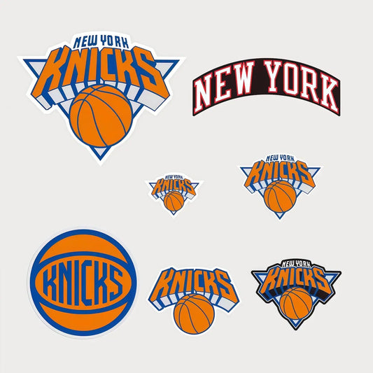 Lot de 7 Autocollants Stickers NBA New York Knicks Vinyle Waterproof Patchattaq