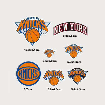 Lot de 7 Autocollants Stickers NBA New York Knicks Vinyle Waterproof Patchattaq
