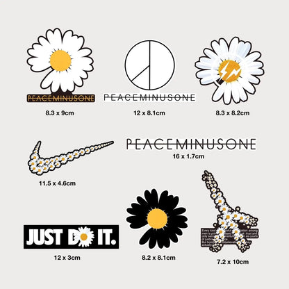 Lot de 8 Stickers Autocollant G-Dragon PEACEMINUSONE Vinyle Waterproof Patchattaq
