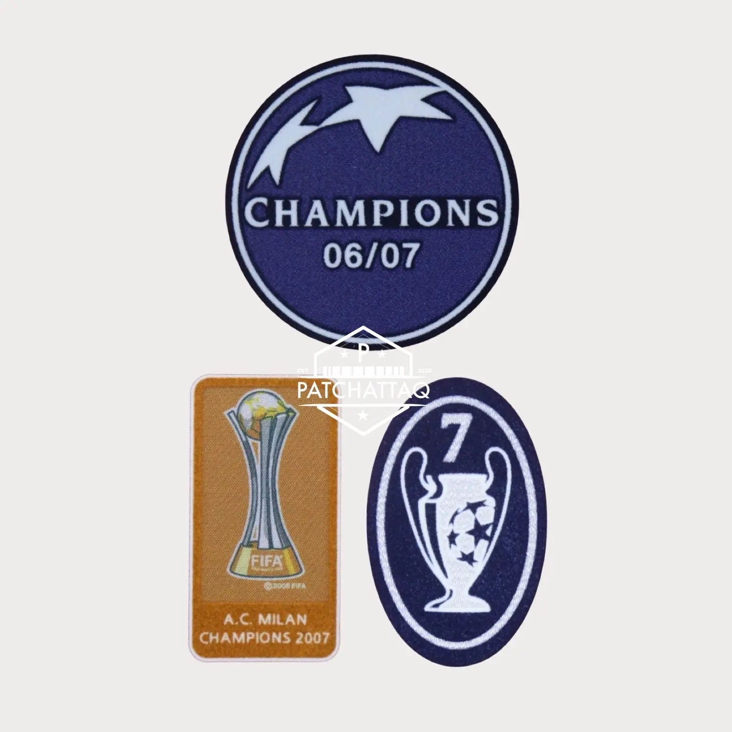 Patchs Thermocollants AC Milan UEFA Champions League 2007-2008 Patchattaq