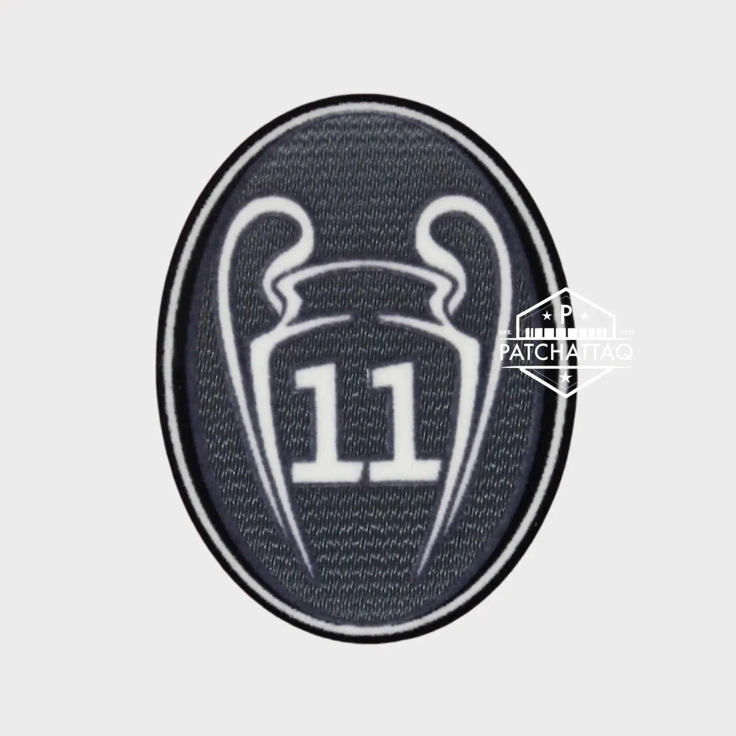 Patch Thermocollant UEFA Champions League Badge of Honour 11 Gris Foncé Patchattaq