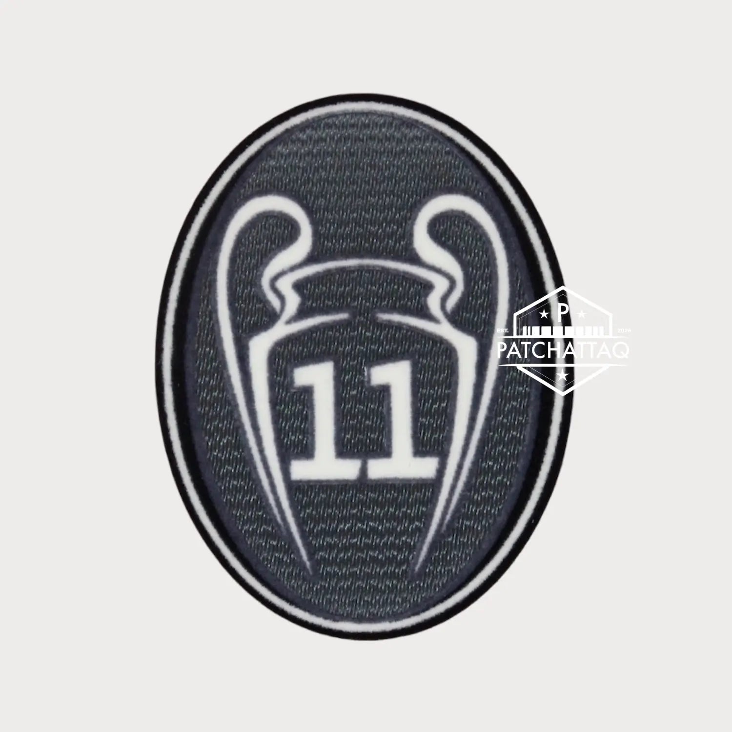 Patch Thermocollant UEFA Champions League Badge of Honour 11 Gris Foncé Patchattaq