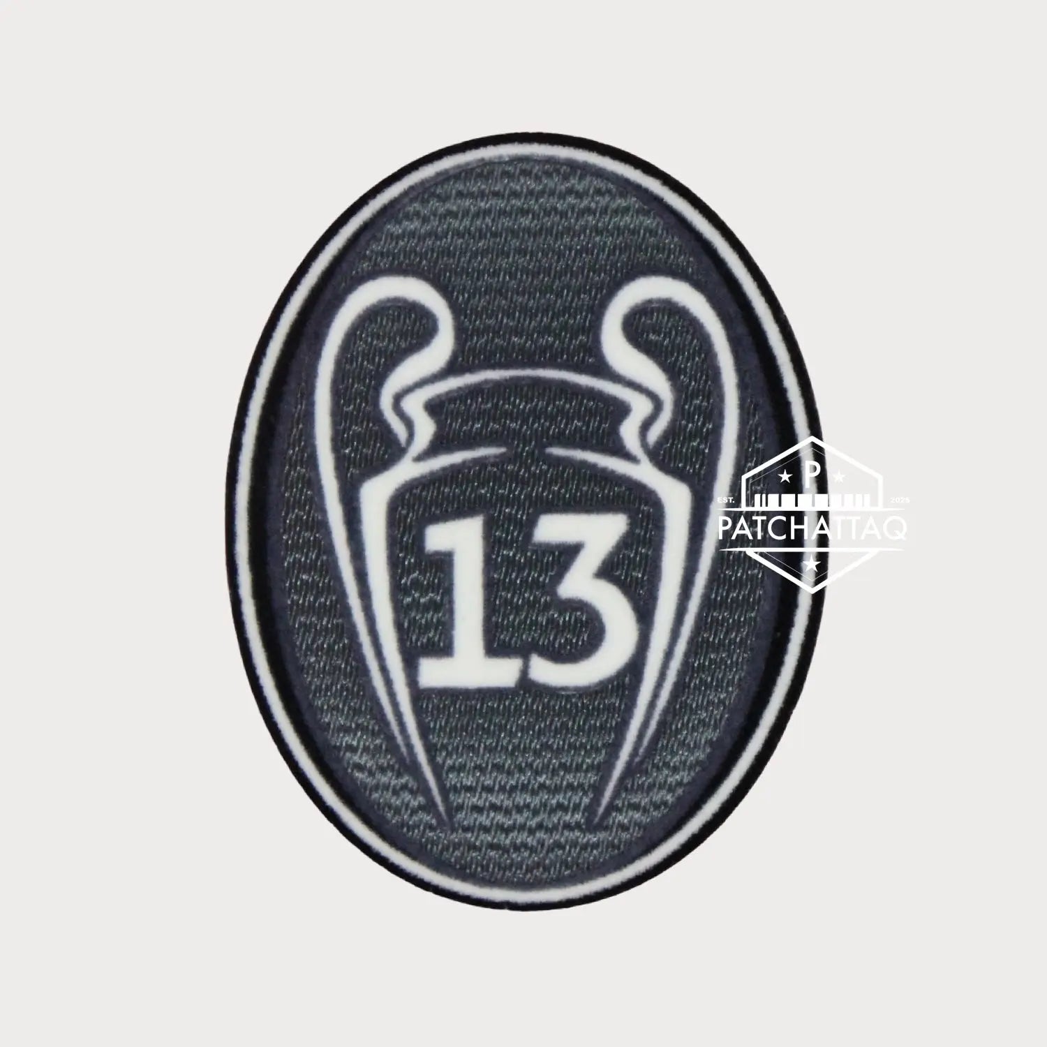 Patch Thermocollant UEFA Champions League Badge of Honour 13 Gris Foncé Patchattaq