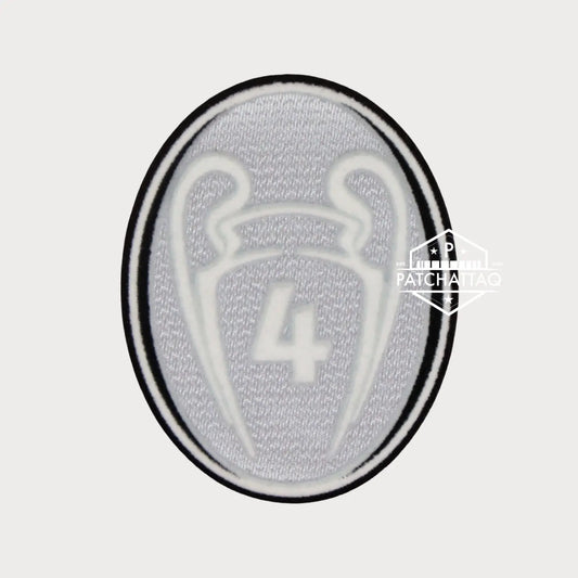 Patch Thermocollant UEFA Champions League Badge of Honour 4 Gris Clair Patchattaq