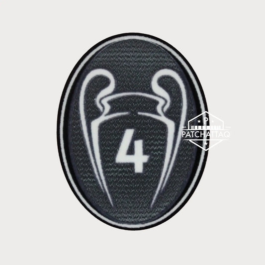 Patch Thermocollant UEFA Champions League Badge of Honour 4 Gris Foncé Patchattaq