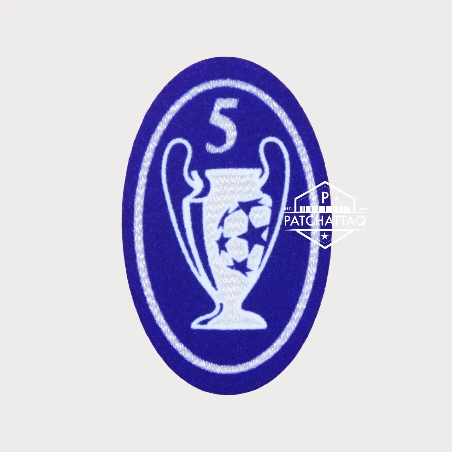 Patch Thermocollant UEFA Champions League Badge of Honour 5 Bleu Royal Patchattaq
