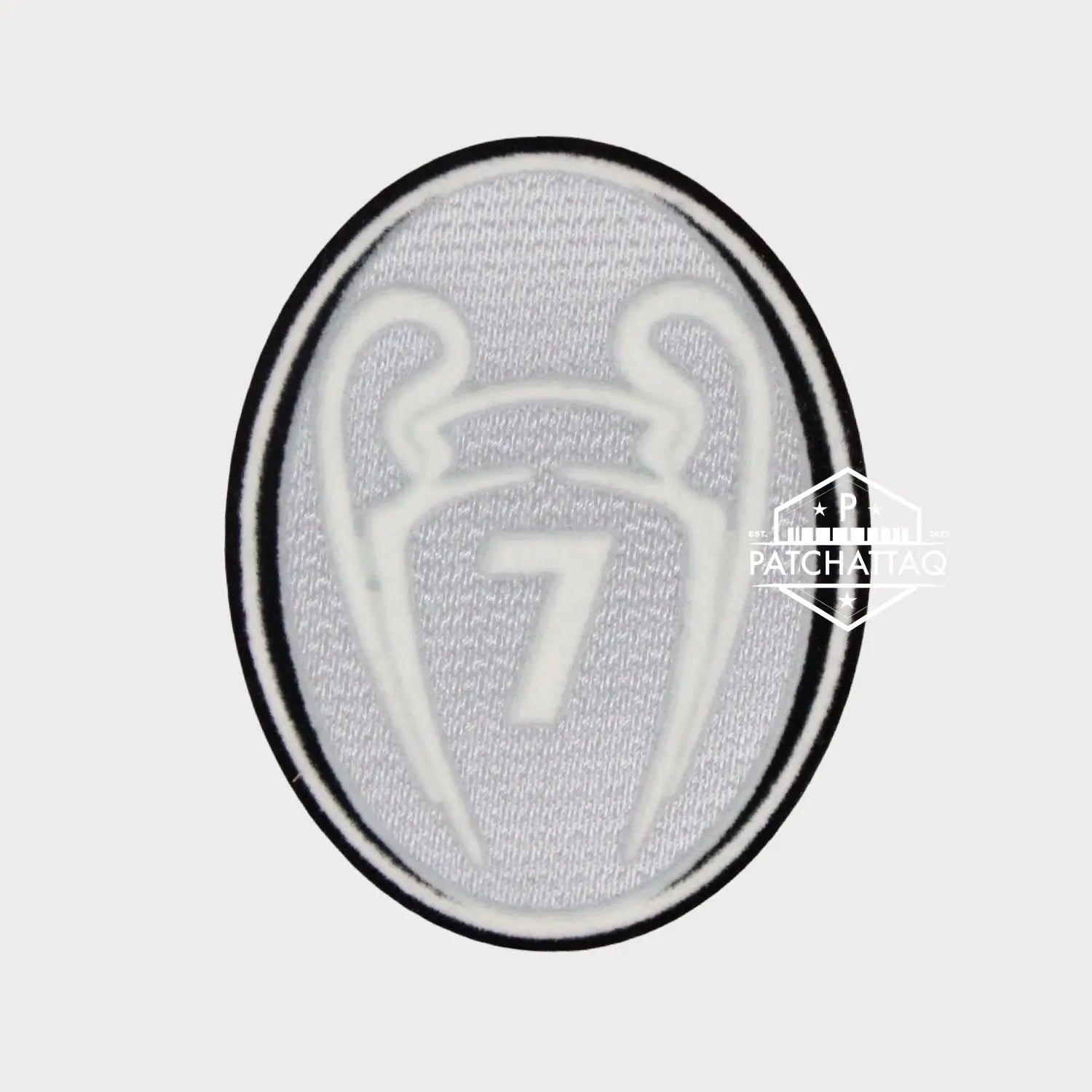 Patch Thermocollant UEFA Champions League Badge of Honour 7 Gris Clair Patchattaq