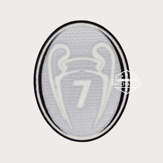 Patch Thermocollant UEFA Champions League Badge of Honour 7 Gris Clair Patchattaq