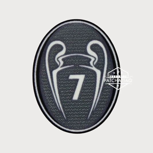Patch Thermocollant UEFA Champions League Badge of Honour 7 Gris Foncé Patchattaq