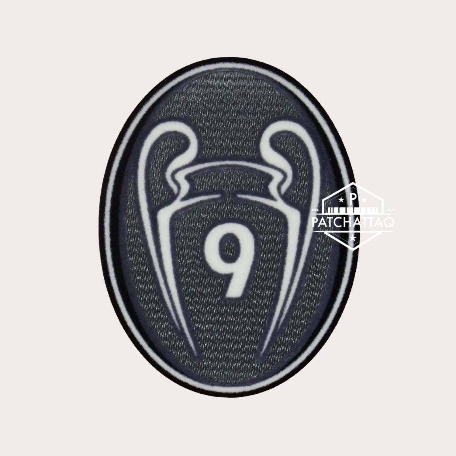 Patch Thermocollant UEFA Champions League Badge of Honour 9 Gris Foncé Patchattaq