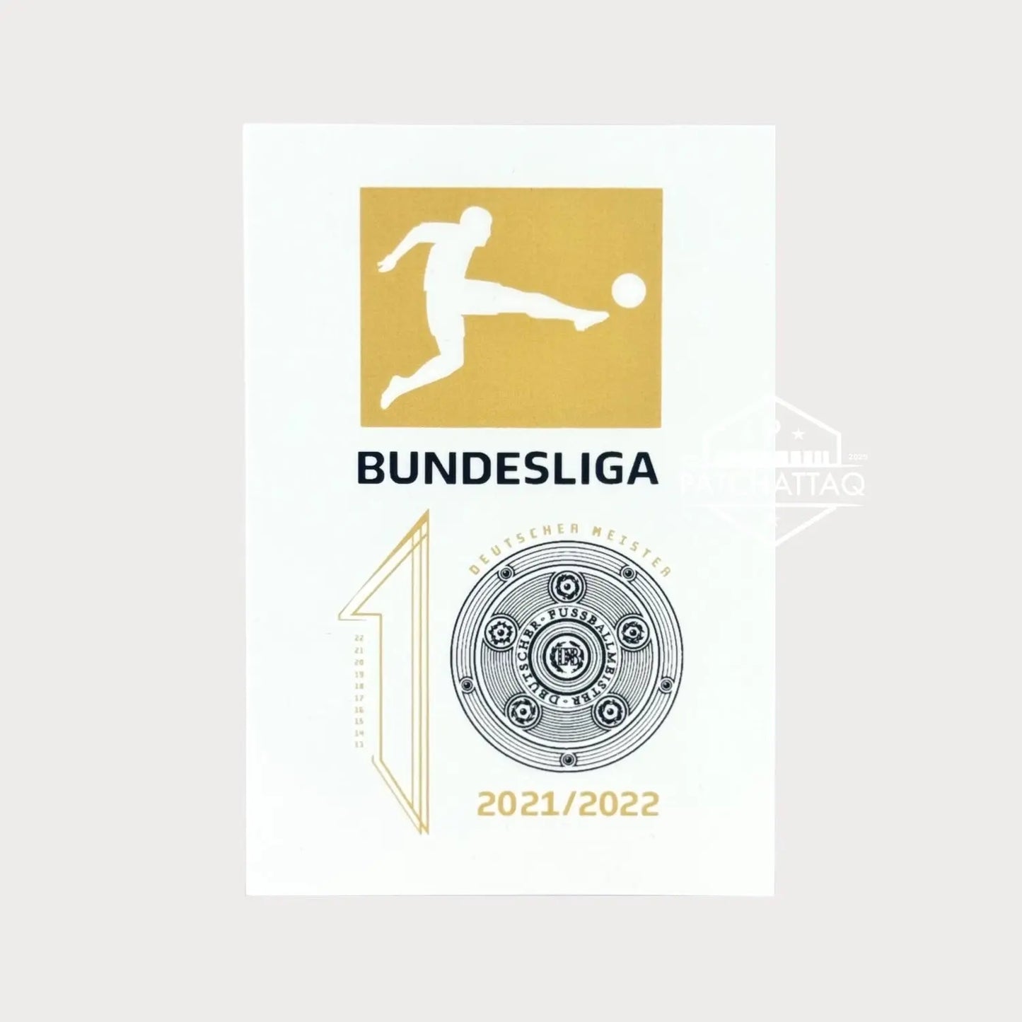 Patch Thermocollant Bundesliga 10 Deutscher Meister 2021/2022 Patchattaq
